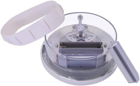 MoreChioce Transparent Clock Insert, 4-1/16 Inch (103mm) Built-in Clock with Roman Numeral Quartz Movement DIY Clock Accessories
