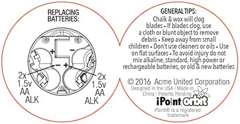 Westcott iPoint Orbit Battery Pencil Sharpener, Black