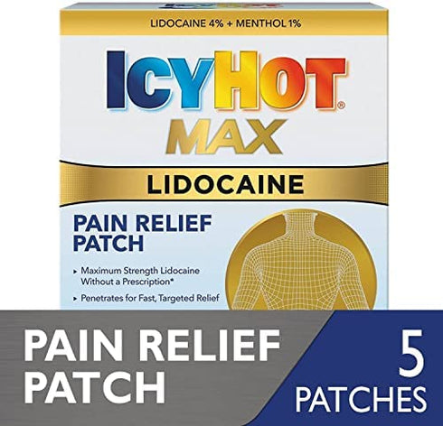 Icy Hot X3 Extra Strength Medicated Patch, Large, 5 Count (Pack of 4)