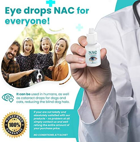 ANTIAGINGCENTRAL NAC Eye Drops | N-Acetyl-Carnosine Eye Drops (2 vials of 5ml Each)