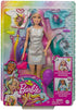 Barbie Fantasy Hair Doll, Blonde, with 2 Decorated Crowns, 2 Tops & Accessories for Mermaid and Unicorn Looks, Plus Hairstyling Pieces, for Kids 3 to 7 Years Old