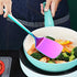 HOMQUEN Rainbow Spatulas, Stainless Steel Solid Turner Titanium Rainbow Plating, Metal Spatulas Turner for Cooking, Rainbow Kitchen Spatulas Barbecue Spatulas, Dishwasher Safe