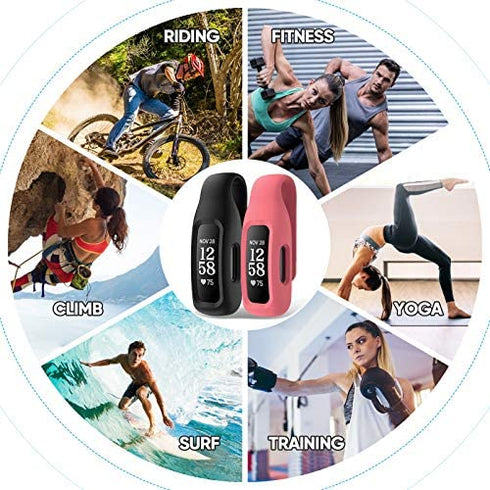 EEweca Clip Case Accessory for Fitbit Inspire 3/Inspire 2, Black (not for Inspire, Inspire hr, ace 2)