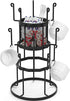 Coffee Mug Holder, Auledio 3 Tier Mug Tree Stand for Counter, Metal Tea Cup Rack Holder Tabletop Mug display Rack, Holds 15 Mugs, Black