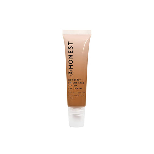 Honest Beauty Honestly Bright Eyes Tinted Eye Cream, Terracotta with Hyaluronic Acid + Squalene | EWG Certified + Dermatologist Tested & Vegan + Cruelty Free | 0.5 fl. oz.