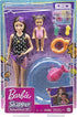 Barbie Skipper Babysitters Inc. Dolls & Playset with Babysitting Skipper Doll, Toddler Small Doll with Color-Change Swimsuit, Kiddie Pool, Whale Squirt Toy & Accessories for Kids 3 to 7 Years Old