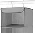 Whitmor 5 Section Closet Organizer - Hanging Shelves with Sturdy Metal Frame