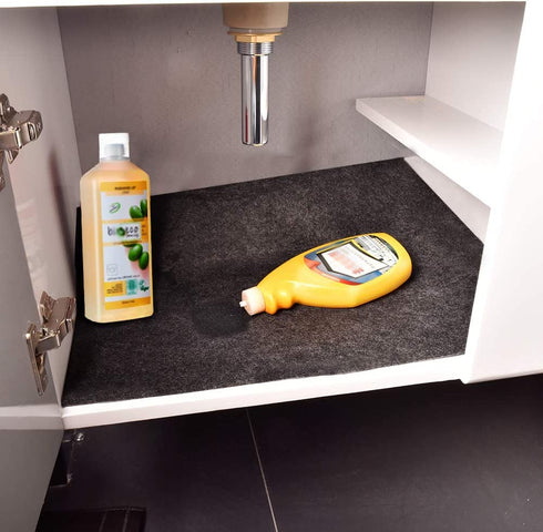 Under The Sink Mat,Kitchen Tray Drip,Cabinet,Absorbent Felt Layer Material,Backing Waterproof Anti-Slip (36.7inches x 36inches)