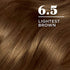 Clairol Nice'n Easy Permanent Hair Dye, 6.5 Lightest Brown Hair Color, Pack of 1