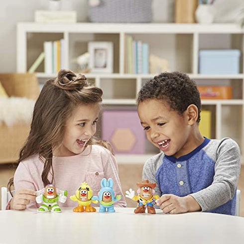 Mr Potato Head Disney/Pixar Toy Story Mini 4 Pack Buzz, Woody, Ducky, Bunny Figures Toy for Kids Ages 2 & Up (E3065)