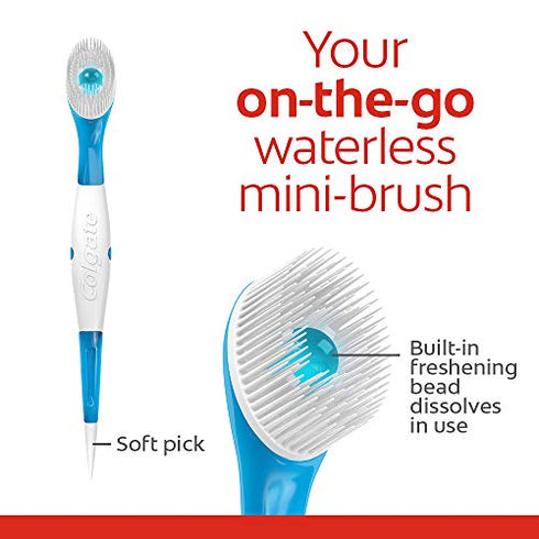 Colgate Max Fresh Wisp Disposable Mini Travel Toothbrushes, Peppermint, 24 Count, 4 Pack