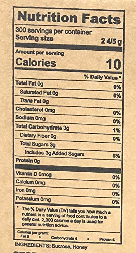 Bee My Honey Pure Granulated Honey Packets Individual Honey Crystal Packets (60)
