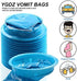 YGDZ Vomit Bags Disposable, 15 Pack Barf Bags Throw Up Emesis Bags Puke Nausea Bags for Travel Motion Sickness, Car & Aircraft, Kids,1000ml