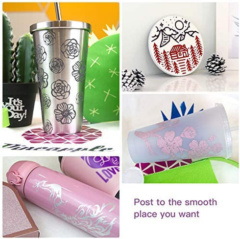 RIZEE Strong Grip Transfer Tape 12x120 Inches w/Alignment Grid for Heavier Adhesive Vinyl - Perfect for Glitter Vinyl, Brushed Vinyl for Decals, Signs, Windows, Stickers