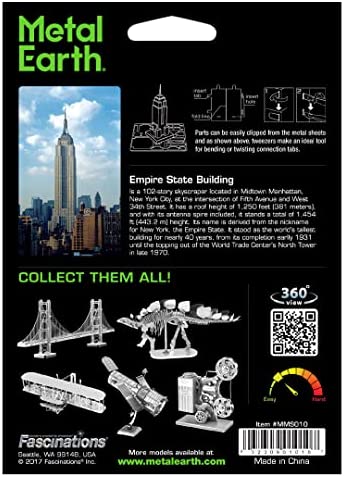Fascinations Metal Earth Empire State Building 3D Metal Model Kit