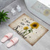 Segard Rustic Sunflower and Bees Doormats Entrance Front Door Rugs Farm My Sunshine Floral Decorative Indoor/Bathroom/Kitchen/Bedroom/Entryway Floor Bath Mats, Non-Slip Rubber Backing Carpets