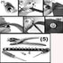 RUBYCA 100 Sets 9MM Silver Color Bullet Cone Spike and Stud Metal Screw Back for DIY Leather-Craft