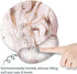 Goodsprout Rose Gold Marble Mouse Pad with Wrist Rest Support,Cute Custom Gaming Made Non Slip Rubber Base Mousepad, Ergonomic Mouse Wrist Rest Pad Computer Laptop (Rose Gold Marble), 250mmx230mmx5mm