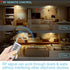BIGMONAT Battery Operated Shower Light with Motion Sensor Wireless Ceiling Light RF Remote Controlled Through Walls|Brightness Dimmable and Timer Setting Indoor Lighting,Wireless Shower Light