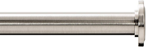 Ivilon Tension Curtain Rod - Spring Tension Rod for Windows or Shower, 16 to 24 Inch. Brushed Nickel