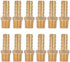 QLOUNI 12Pcs Brass Pipe Fitting, 3/8" Barb x 1/4" NPT Male Pipe, Hose Barb Adapter, Brass Pipe Fittings Male Threaded End