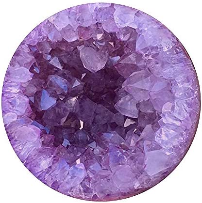crystal geode amethyst PopSockets PopGrip: Swappable Grip for Phones & Tablets