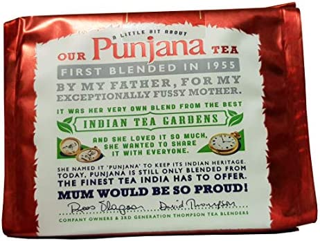 Punjana Thompsons Tea Bags 80 per Pack