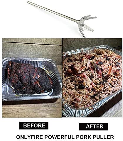 Onlyfire 3 Inch Stainless Steel Pork Puller Used with Standard Hand Drill