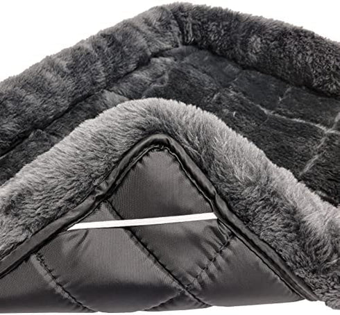 18L-Inch Gray Dog Bed or Cat Bed w/ Comfortable Bolster | Ideal for "Toy" Dog Breeds & Fits an 18-Inch Dog Crate | Easy Maintenance Machine Wash & Dry | 1-Year Warranty
