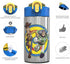 Zak Designs Toy Story 4 Buzz & Woody 15.5 ounce Water Bottle, Non-BPA with One Hand Operation Action Lid and Built-in Carrying Loop, with Straw is Perfect for Kids