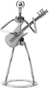 Small Iron Sculpture Metal Musician Player Collectible Figurine Hand Soldering Home Decor Art Iron Statue Crafts Gifts
