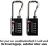 Master Lock 4696T, Pack of 2 Set Your Own Combination TSA Approved Luggage Lock, 2 Pack, Black