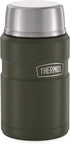 THERMOS Stainless King Vacuum-Insulated Food Jar , 24 Ounce, Matte Green