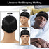 3pcs Silky Durag with Wave Brush for Men 360, Curved Medium/Hard Hair Brush Kits,A