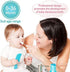 Baby Toothbrush, Infant Toothbrush Clean Baby Gums Disposable Tongue Cleaner Gauze Toothbrush Infant Oral Cleaning Stick Dental Care for 0-36 Month Baby