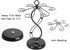 Countertop Wine Glass Holder - Freestanding Tabletop Stemware Storage Rack Metal Glasses Display Rack Black with 6 Hooks