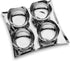 Snack Set Tray & 4 Bowls - Serving Bowls - Stainless Serving Tray - By Colleta Home