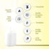 BOLSIUS 20 Count 1.6 x 2.4 Inch White 'Small' Pillar Candles - 7 Burn Hours - Premium European Quality - Unscented Dripless and Smokeless Wedding, Party, Restaurant, & Special Occasion Candle Set