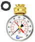 CARBO Instruments 2- 1/2" Pressure Gauge,Water Pressure Test Gauge, 3/4" Female Hose Thread, 0-200 PSI with Red Pointer