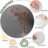 VELIMAX Rain Glass Window Film Privacy Static Window Clings Decorative Glass Sticker for Home Office Removable UV Protection Heat Control 17.7 x 78.7 inches