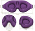 MZOO Sleep Eye Mask for Men Women, 3D Contoured Cup Sleeping Mask & Blindfold, Concave Molded Night Sleep Mask, Block Out Light, Soft Comfort Eye Shade Cover for Travel Yoga Nap, Purple