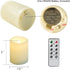 DRomance Flameless Flickering LED Votive Candles with Remote, Battery Operated TeaLights Battery Included,Warm White Light 1.5 x 2 inch Set of 10 for Christmas Decoration