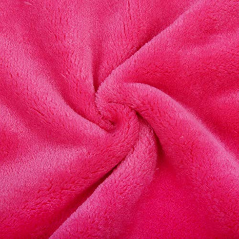 VIVOTE Microfiber Face Cloths Reusable Makeup Remover Cloth Ultra Soft Washcloths for Women and Baby 12Inch X 12Inch (6 pack, Dark pink)