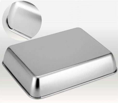 Sheet Pan, Stainless Steel Baking Pans Tray, Toaster Oven Pan Stainless Steel Baking Pan Cookie Sheet(15.75x13.7x2.36 inches)