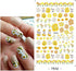 MiaoWu 10 Sheets Flower Nail Art Stickers Decals Colorful Cheery Blossoms 3D Self-Adhesive Rose Butterfly Nail Sticker Spring Floral Theme for Acrylic Nails DIY Nail Art Supplies