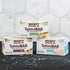 Mighty Sesame TahiniBars, Variety Pack (18 Bars) | 6 Pistachio - 6 Vanilla - 6 Cocoa Nibs | 100 Calorie Mini Halva Bars | Individually Wrapped