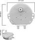 New OEM Production 6549W1S017A by OEM Mania Compatible Replacement Part for Microwave Turntable Motor, AC21V 50/60Hz 3.0W 2.5/3 RPM