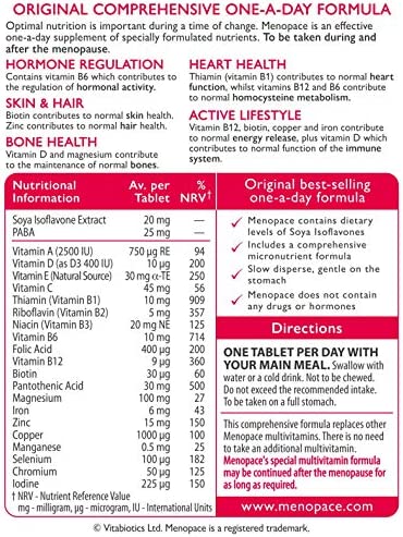 Vitabiotics Menopace Tab, 90 Count