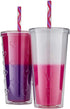 Parker Lane Color Changing Double Wall Straw Tumblers