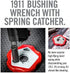 Real Avid 1911 Smart Wrench - 1911 Barrel Bushing Wrench, Government & Oficer, Rubberized Non-Slip Outer Ring , Gray